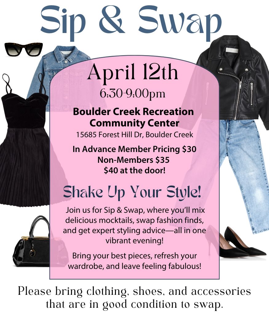 Sip & Swap web graphic Sip & Swap: A Mocktail & Style Experience